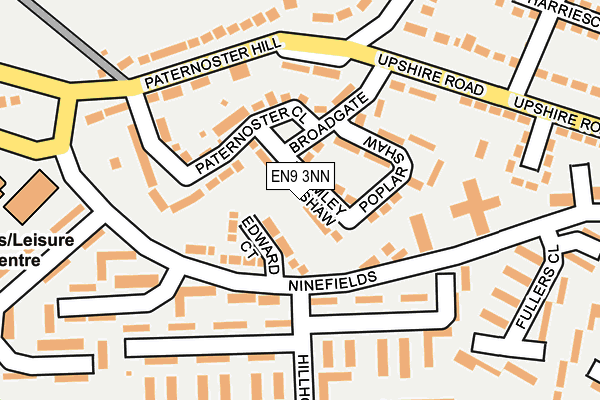 EN9 3NN map - OS OpenMap – Local (Ordnance Survey)