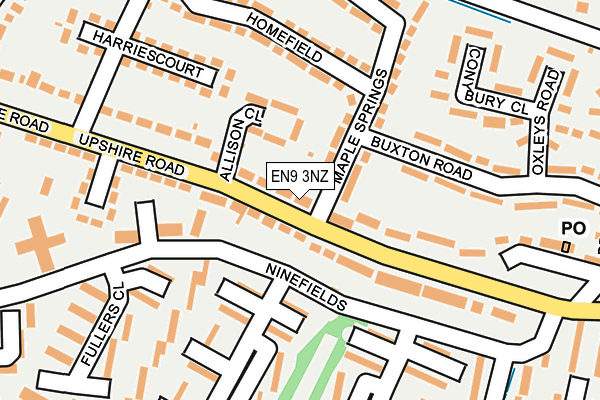 EN9 3NZ map - OS OpenMap – Local (Ordnance Survey)