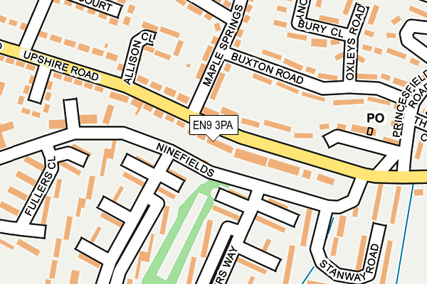 EN9 3PA map - OS OpenMap – Local (Ordnance Survey)