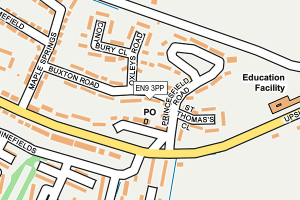EN9 3PP map - OS OpenMap – Local (Ordnance Survey)