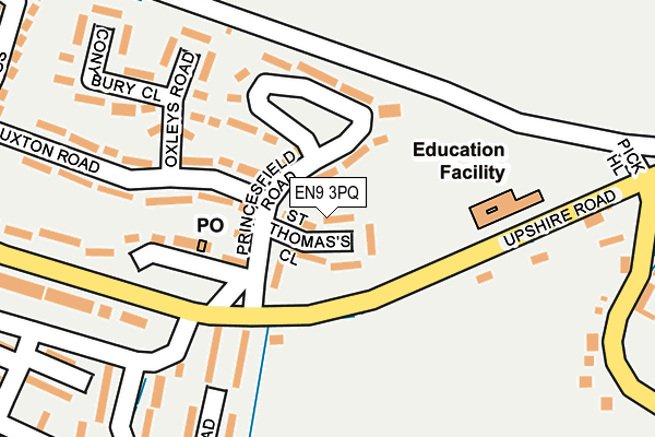 EN9 3PQ map - OS OpenMap – Local (Ordnance Survey)