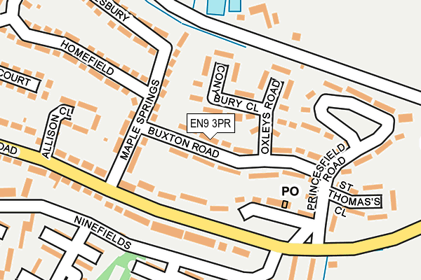 EN9 3PR map - OS OpenMap – Local (Ordnance Survey)