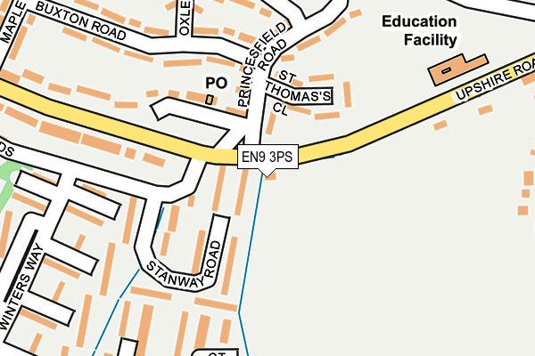 EN9 3PS map - OS OpenMap – Local (Ordnance Survey)