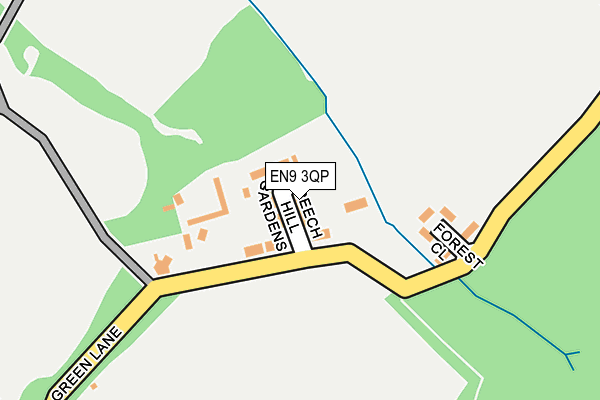 EN9 3QP map - OS OpenMap – Local (Ordnance Survey)