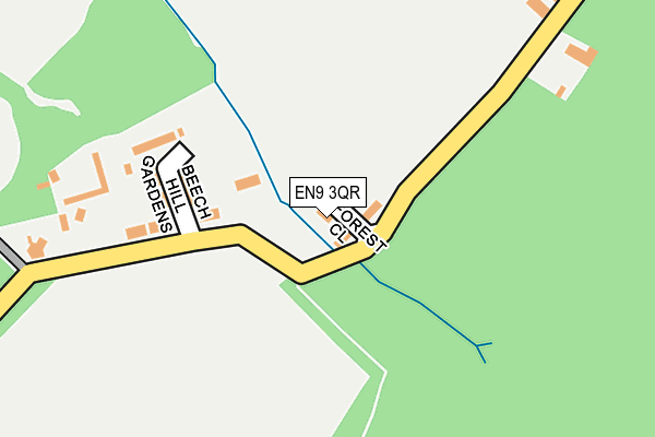 EN9 3QR map - OS OpenMap – Local (Ordnance Survey)