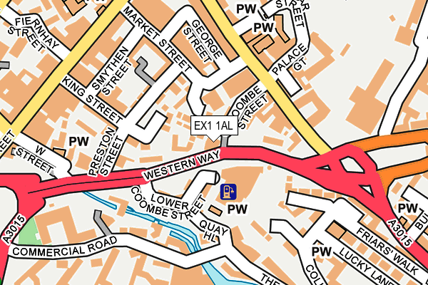EX1 1AL map - OS OpenMap – Local (Ordnance Survey)