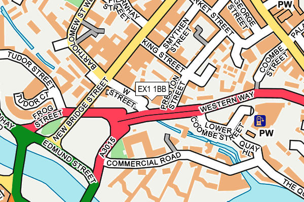 EX1 1BB map - OS OpenMap – Local (Ordnance Survey)