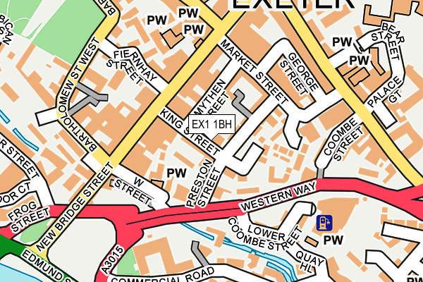 EX1 1BH map - OS OpenMap – Local (Ordnance Survey)