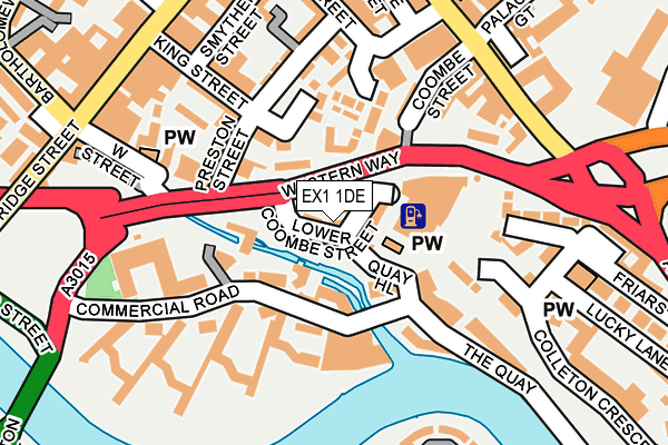 EX1 1DE map - OS OpenMap – Local (Ordnance Survey)