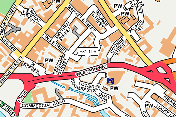 EX1 1DR map - OS OpenMap – Local (Ordnance Survey)