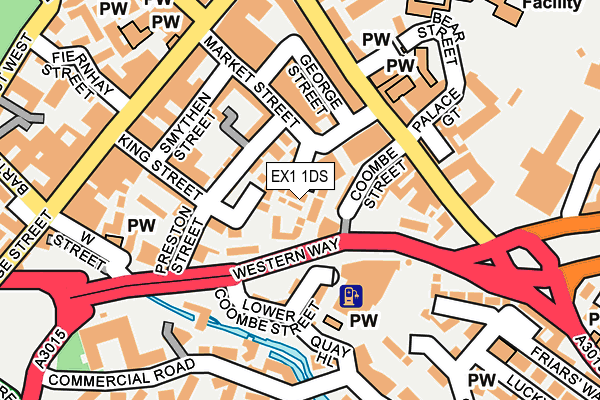 EX1 1DS map - OS OpenMap – Local (Ordnance Survey)
