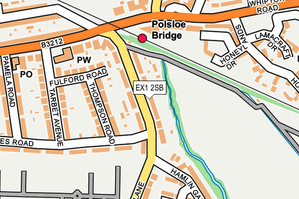 EX1 2SB map - OS OpenMap – Local (Ordnance Survey)