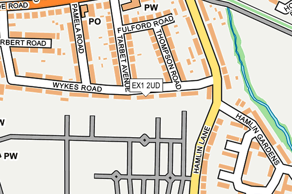 EX1 2UD map - OS OpenMap – Local (Ordnance Survey)