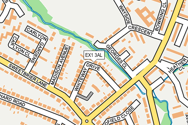 EX1 3AL map - OS OpenMap – Local (Ordnance Survey)