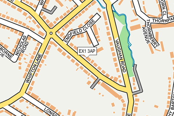 EX1 3AP map - OS OpenMap – Local (Ordnance Survey)