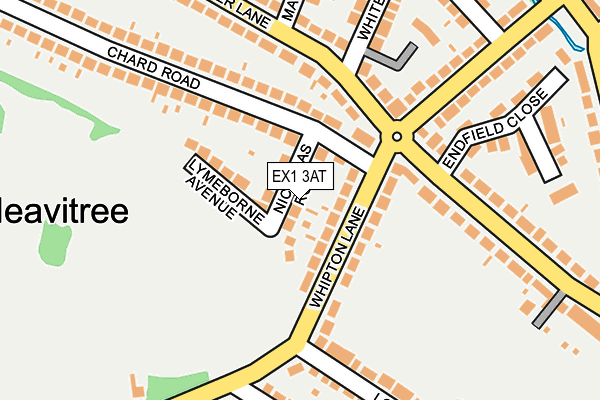 EX1 3AT map - OS OpenMap – Local (Ordnance Survey)