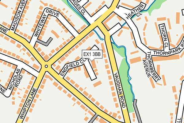 EX1 3BB map - OS OpenMap – Local (Ordnance Survey)