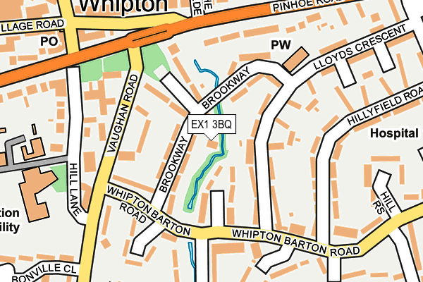 EX1 3BQ map - OS OpenMap – Local (Ordnance Survey)