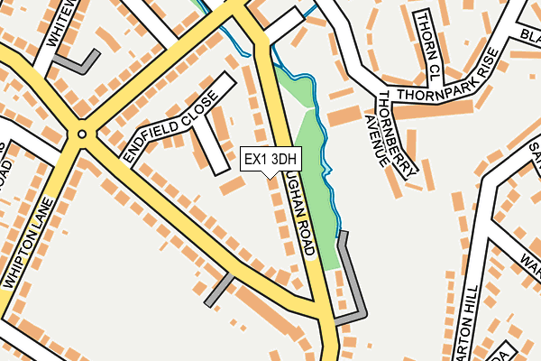 EX1 3DH map - OS OpenMap – Local (Ordnance Survey)