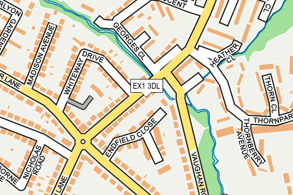 EX1 3DL map - OS OpenMap – Local (Ordnance Survey)