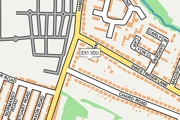 EX1 3DU map - OS OpenMap – Local (Ordnance Survey)