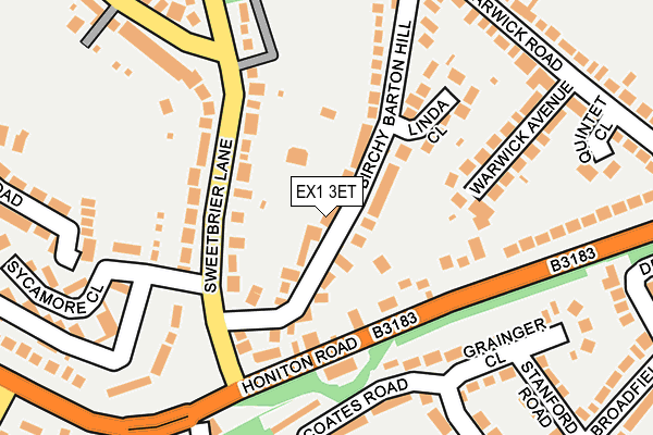 EX1 3ET map - OS OpenMap – Local (Ordnance Survey)