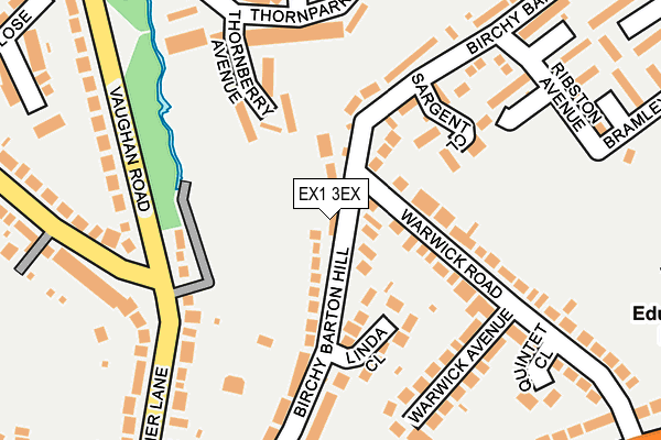 EX1 3EX map - OS OpenMap – Local (Ordnance Survey)