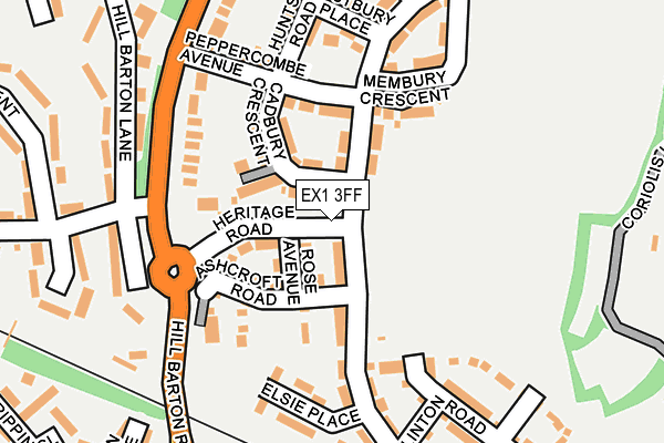 EX1 3FF map - OS OpenMap – Local (Ordnance Survey)