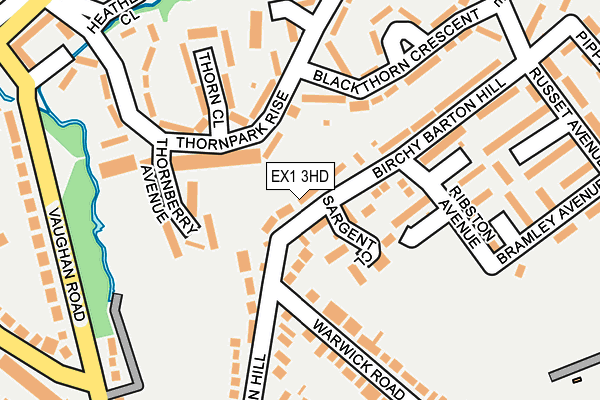 EX1 3HD map - OS OpenMap – Local (Ordnance Survey)