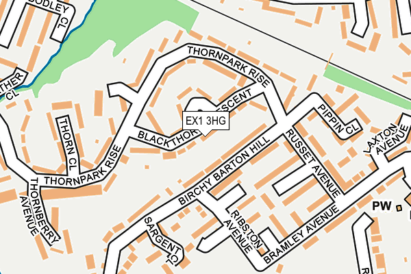 EX1 3HG map - OS OpenMap – Local (Ordnance Survey)