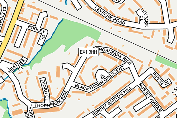 EX1 3HH map - OS OpenMap – Local (Ordnance Survey)