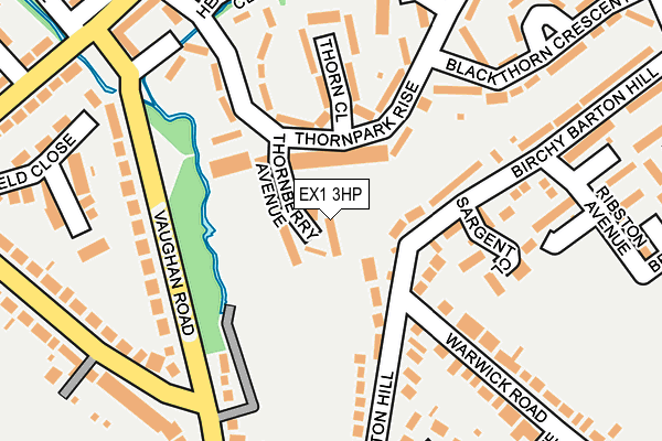 EX1 3HP map - OS OpenMap – Local (Ordnance Survey)