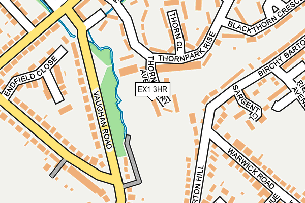 EX1 3HR map - OS OpenMap – Local (Ordnance Survey)