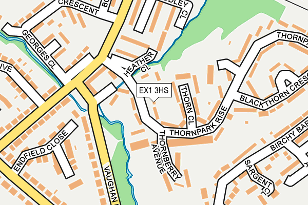 EX1 3HS map - OS OpenMap – Local (Ordnance Survey)