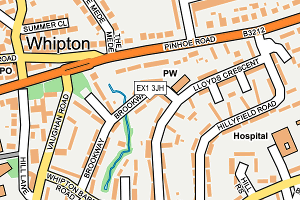 EX1 3JH map - OS OpenMap – Local (Ordnance Survey)