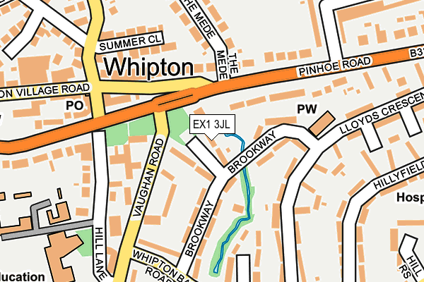 EX1 3JL map - OS OpenMap – Local (Ordnance Survey)