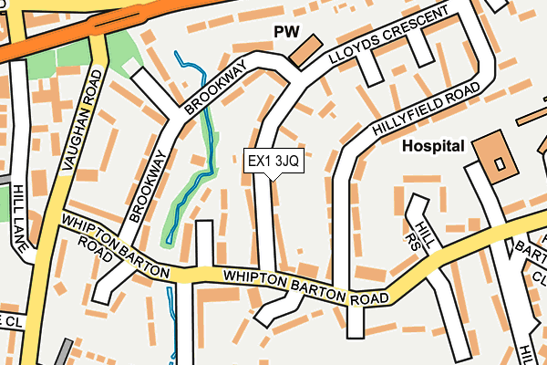 EX1 3JQ map - OS OpenMap – Local (Ordnance Survey)