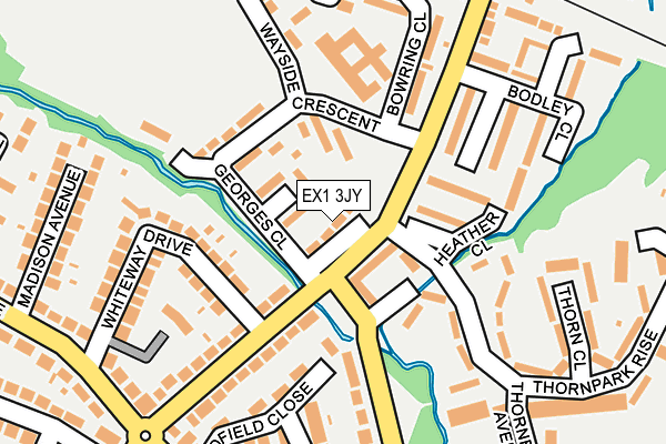 EX1 3JY map - OS OpenMap – Local (Ordnance Survey)