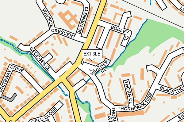 EX1 3LE map - OS OpenMap – Local (Ordnance Survey)