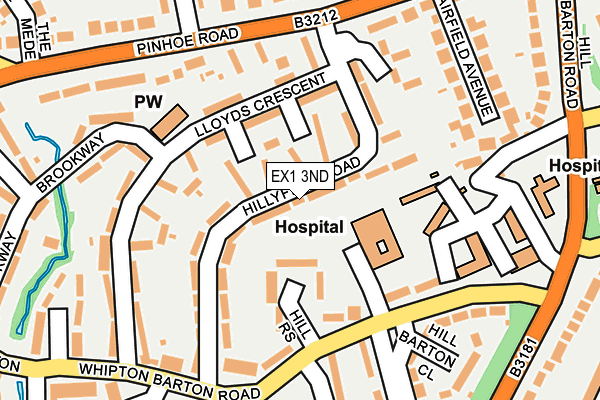 EX1 3ND map - OS OpenMap – Local (Ordnance Survey)