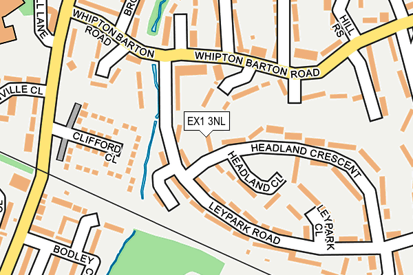 EX1 3NL map - OS OpenMap – Local (Ordnance Survey)