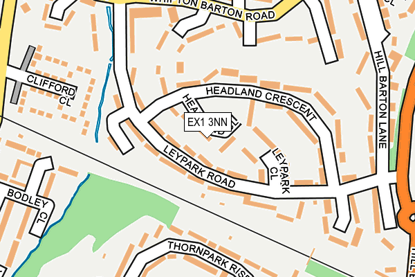 EX1 3NN map - OS OpenMap – Local (Ordnance Survey)