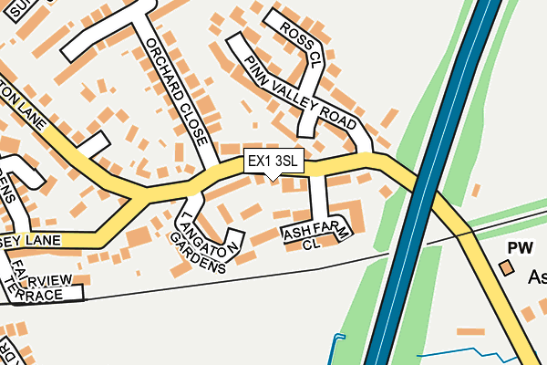 EX1 3SL map - OS OpenMap – Local (Ordnance Survey)
