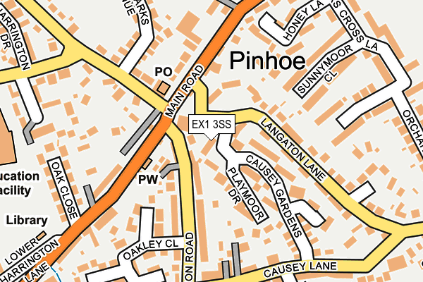 EX1 3SS map - OS OpenMap – Local (Ordnance Survey)