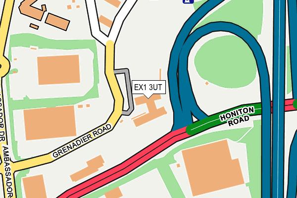 EX1 3UT map - OS OpenMap – Local (Ordnance Survey)