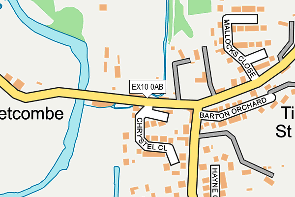 EX10 0AB map - OS OpenMap – Local (Ordnance Survey)