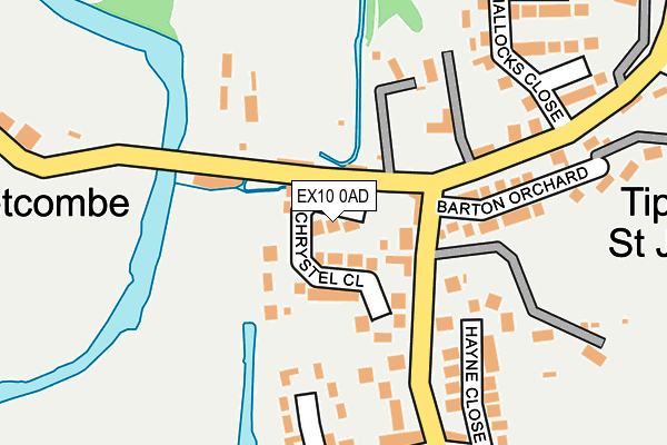 EX10 0AD map - OS OpenMap – Local (Ordnance Survey)