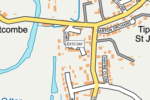 EX10 0AY map - OS OpenMap – Local (Ordnance Survey)