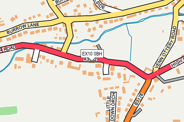 EX10 0BH map - OS OpenMap – Local (Ordnance Survey)