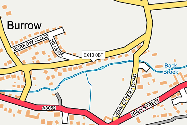 EX10 0BT map - OS OpenMap – Local (Ordnance Survey)